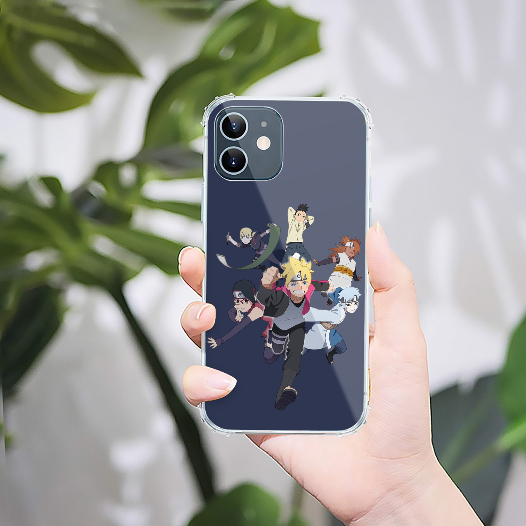 （画像用） NARUTO -ナルト- うずまき ボルト Uzumaki Boruto 【iPhone 12シリーズ対応】透明スマホケース（クリアソフトケース）